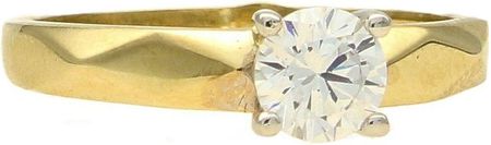 Diament Złoty pierścionek damski zaręczynowy 'Ten jedyny' PI 3187 375