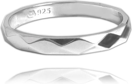 Minet MINET+ Minimalistyczny srebrny pierścien ślubny rozmiar 28