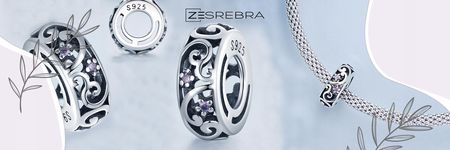 Zesrebra Charms Stoper S925 Zawieszka srebro beads - zdjęcie 4