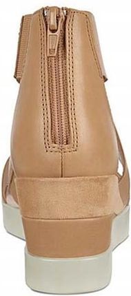 ECCO Sandały damskie ELEVATE WEDGE beżowe skórzane 37 Ceny i