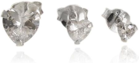 Falana Kolczyki srebrne 3 serca na jedno ucho k3548- 1,8g.