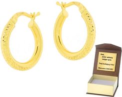Intergold Złote Kolczyki koła Próby 585