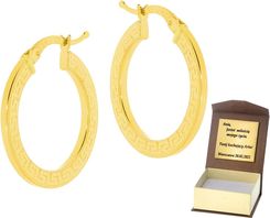 Intergold Złote Kolczyki koła Próby 585