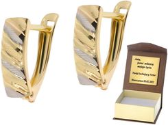 Intergold Złote kolczyki bez kamieni Próby 585 gr. 1.26