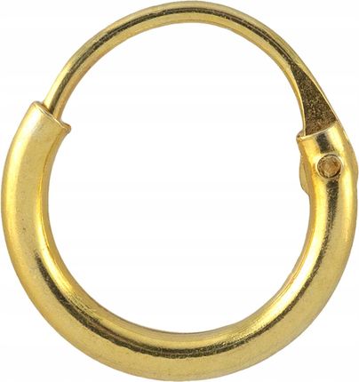 Versil kolczyk koło złocone 8 mm 1 szt srebro 925