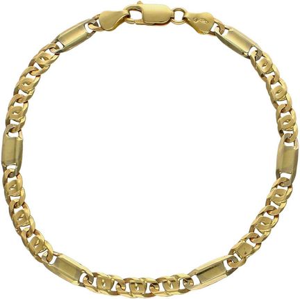Diament Męska bransoletka złota 585 'męski styl' 23 cm
