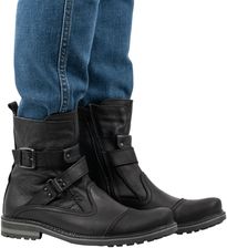Buty męskie sztyblety skórzane 82KZ czarne