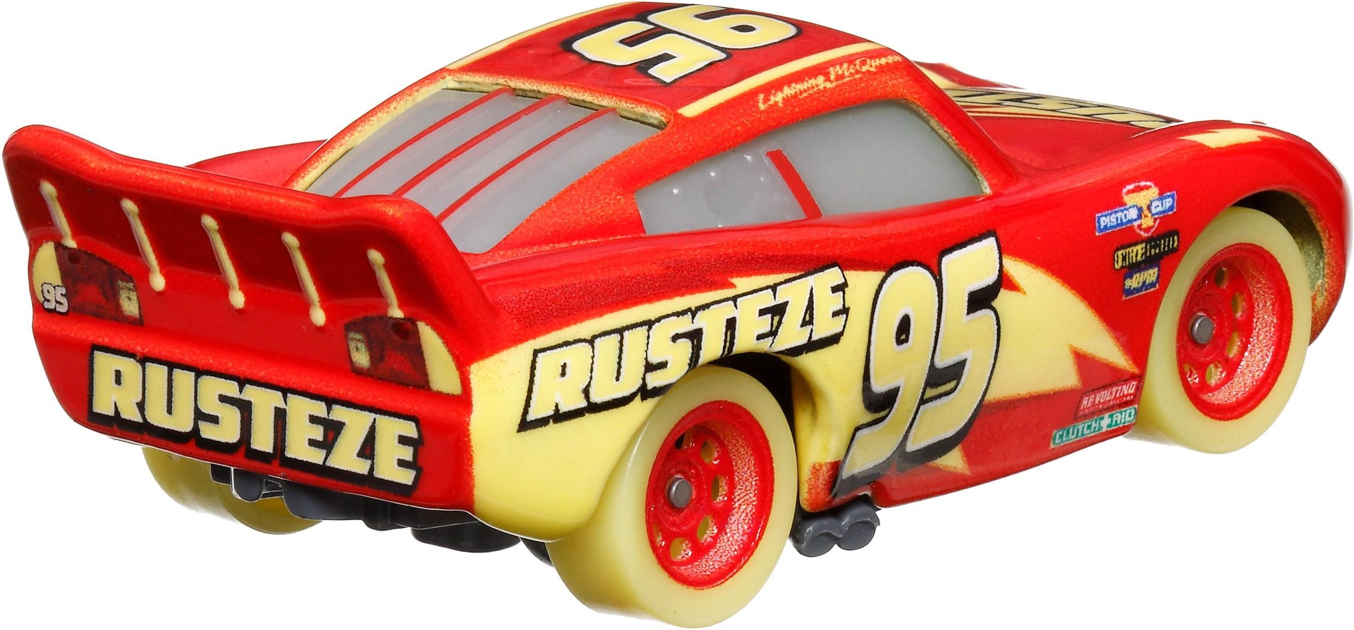 Glow Racers Lightning McQueen マテル Mattel Disney Pixar Cars Auta Glow Racers Pojazd świecący w