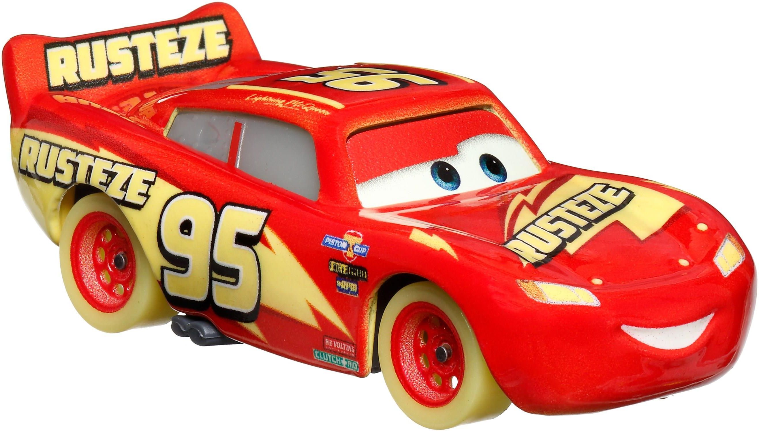 Glow Racers Lightning McQueen マテル Mattel Disney Pixar Cars Auta Glow Racers Pojazd świecący w