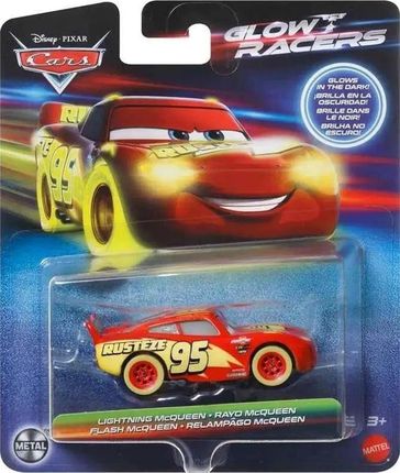 Mattel Disney Auta Glow Racers Zygzak McQueen HPG77