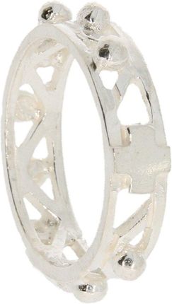 Różaniec srebrny obrączka na palec ażurowa, rozmiary 12-26 Srebro pr. 925 RPM10