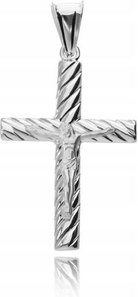Silvex Srebrny Krzyżyk Krzyż Z Panem Jezusem Wisiorek Do Łańcuszka