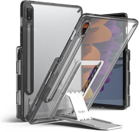Ringke Sztywne Etui Z Żelową Ramką I Podstawką Do Galaxy Tab S7 11'' Fusion Combo Outstanding Szary