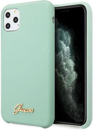 Guess Silicone Vintage Etui Iphone 11 Pro Max Zielony