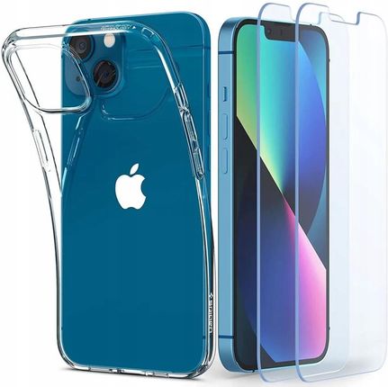 Spigen Etui Case Do Iphone 13 Mini Liquid Cristal I Szkło 9H Glas Tr