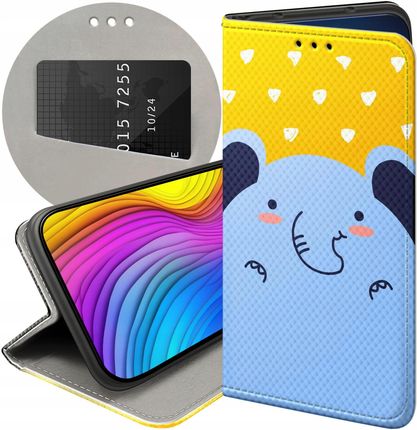Hello Case Etui Z Klapką Do Xiaomi Mi A2 6X Słoń Słonie Słoniki Futerał