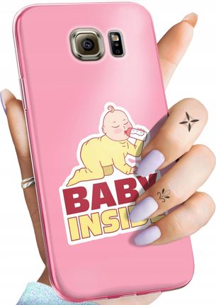 Hello Case Etui Do Samsung Galaxy S6 Ciążowe Pregnant Baby Shower Obudowa