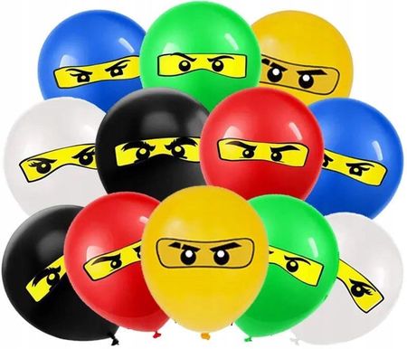 Balon Balony Urodzinowe Ninjago Ninja Go Urodziny Hel 12szt. 1638693100