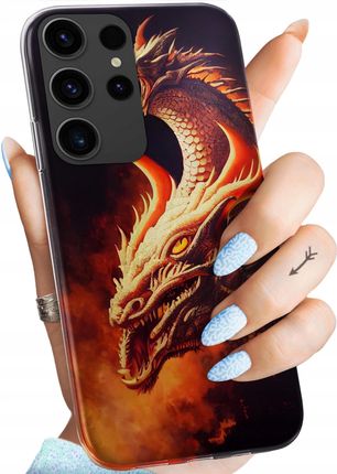 Hello Case Etui Do Samsung Galaxy S24 Ultra Smoki Dragon Taniec Smoków Obudowa