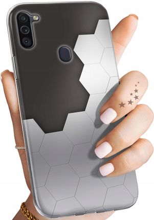 Hello Case Etui Do Samsung Galaxy M11 Szare Metallic Grey Obudowa Pokrowiec