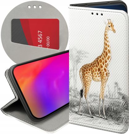 Hello Case Etui Z Klapką Do Samsung Galaxy A41 Żyrafa Śmieszne Sawanna Futerał
