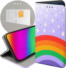 Hello Case Etui Z Klapką Do Iphone 14 Plus Tęcza Rainbow Futerał Pokrowiec
