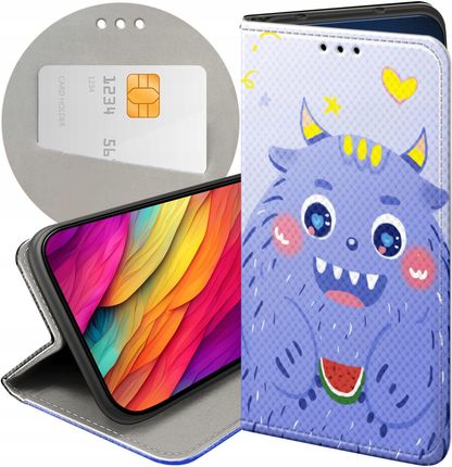 Hello Case Etui Z Klapką Do Samsung Galaxy A12 Potwory Potwór Monster Futerał