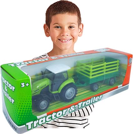 Trifox Traktor Z Przyczepą Metalowy Dla Dziecka Zabawka