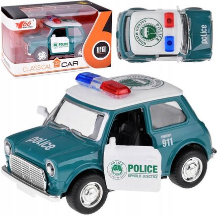 Leantoys Auto Pojazd Samochód Zabawka Dla Dziecka Policyjne Otwierane Drzwi