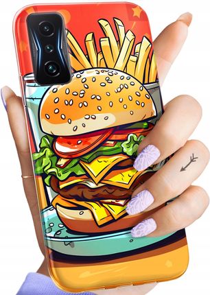 Hello Case Etui Do Xiaomi Poco F4 Gt Hamburger Burgery Fast Food Jedzenie