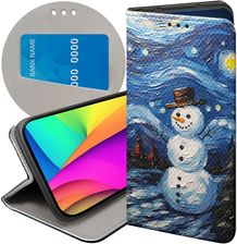 Hello Case Etui Z Klapką Do Iphone 14 Pro Bałwan Zima Śnieg Futerał Pokrowiec
