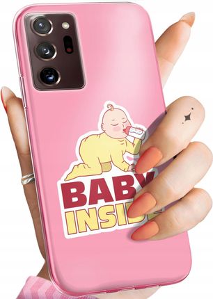 Hello Case Etui Do Samsung Galaxy Note 20 Plus Ciążowe Pregnant Baby Shower