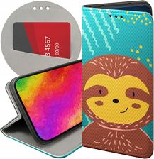 Hello Case Etui Z Klapką Do Iphone 14 Plus Leniwiec Śmieszne Wewnętrzne Zwierzę