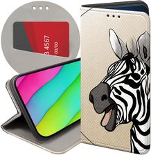 Hello Case Etui Z Klapką Do Vivo Y76 5G Zebra Zeberka Paski Futerał Pokrowiec