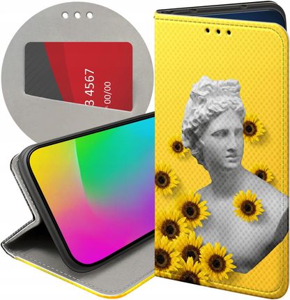 Hello Case Etui Z Klapką Do Huawei Y6 2017 Y5 Żółte Słoneczne Yellow