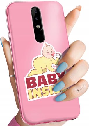 Hello Case Etui Do Nokia 5 1 Plus Ciążowe Pregnant Baby Shower Obudowa Pokrowiec