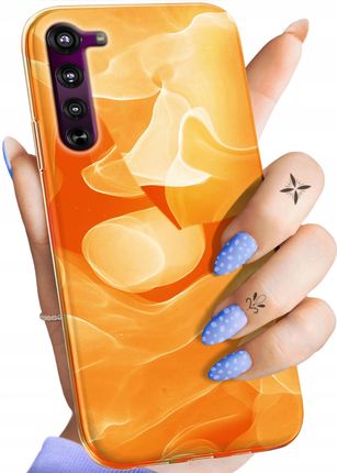 Hello Case Etui Do Motorola Edge Pomarańczowe Pomarańcze Orange Obudowa