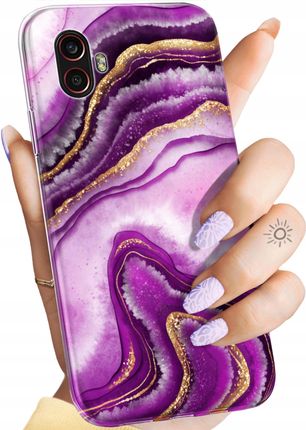Hello Case Etui Do Samsung Galaxy Xcover 6 Pro Różowy Marmur Purpura Róż