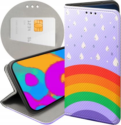Hello Case Etui Z Klapką Do Xiaomi Redmi 9C Tęcza Rainbow Futerał Pokrowiec