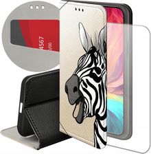 Hello Case Etui Z Klapką Do Iphone 15 Plus Zebra Zeberka Paski Futerał Pokrowiec