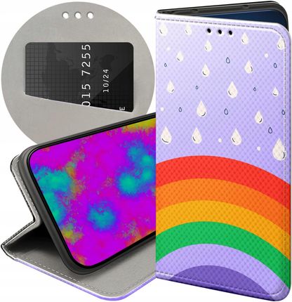 Hello Case Etui Z Klapką Do Xiaomi Redmi 7 Tęcza Rainbow Futerał Pokrowiec