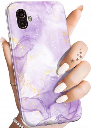 Hello Case Etui Do Samsung Galaxy Xcover 6 Pro Fioletowe Fiolet Kształty Obudowa