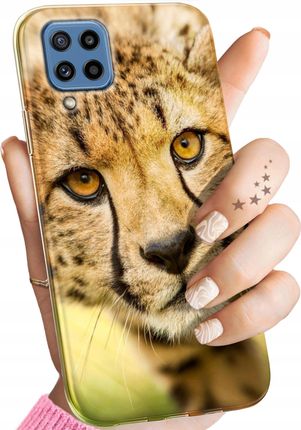 Hello Case Etui Do Samsung Galaxy M32 Gepard Cętki Panterka Obudowa Pokrowiec