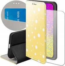 Hello Case Etui Z Klapką Do Iphone 15 Plus Kropki Grochy Bokeh Dots Futerał