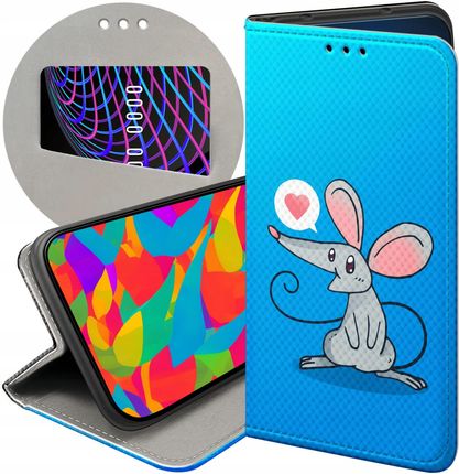 Hello Case Etui Z Klapką Do Xiaomi Poco C40 Myszka Mouse Mini Futerał Pokrowiec
