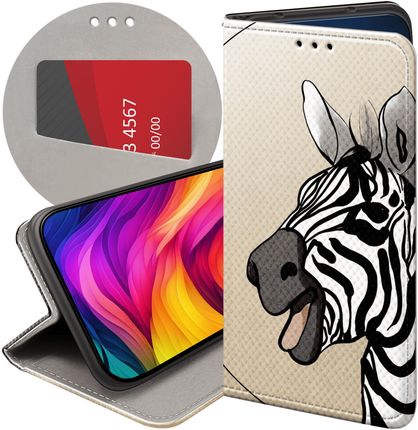 Hello Case Etui Z Klapką Do Xiaomi Redmi 4X Zebra Zeberka Paski Futerał