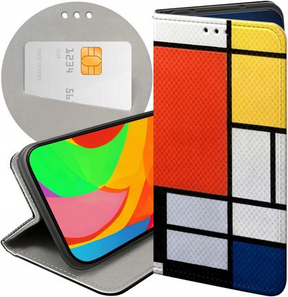 Hello Case Etui Z Klapką Do Xiaomi Redmi 4X Piet Mondrain Abstrakcja Geometria