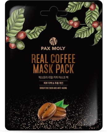Pax Moly Real Coffee Zestaw: Odmładzająca Maseczka W Płachcie 10X25ml
