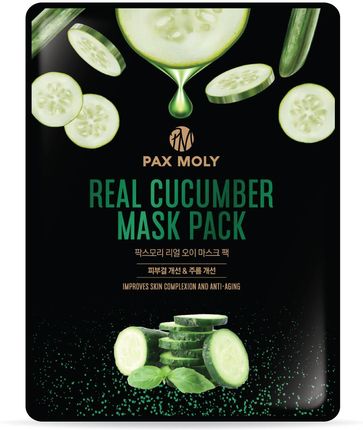 Pax Moly Real Cucumber Zestaw: Nawilżająca Maseczka W Płachcie 10X25ml