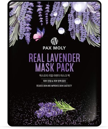 Pax Moly Real Lavender Zestaw: Oczyszczająca Maseczka W Płachcie 10X25ml